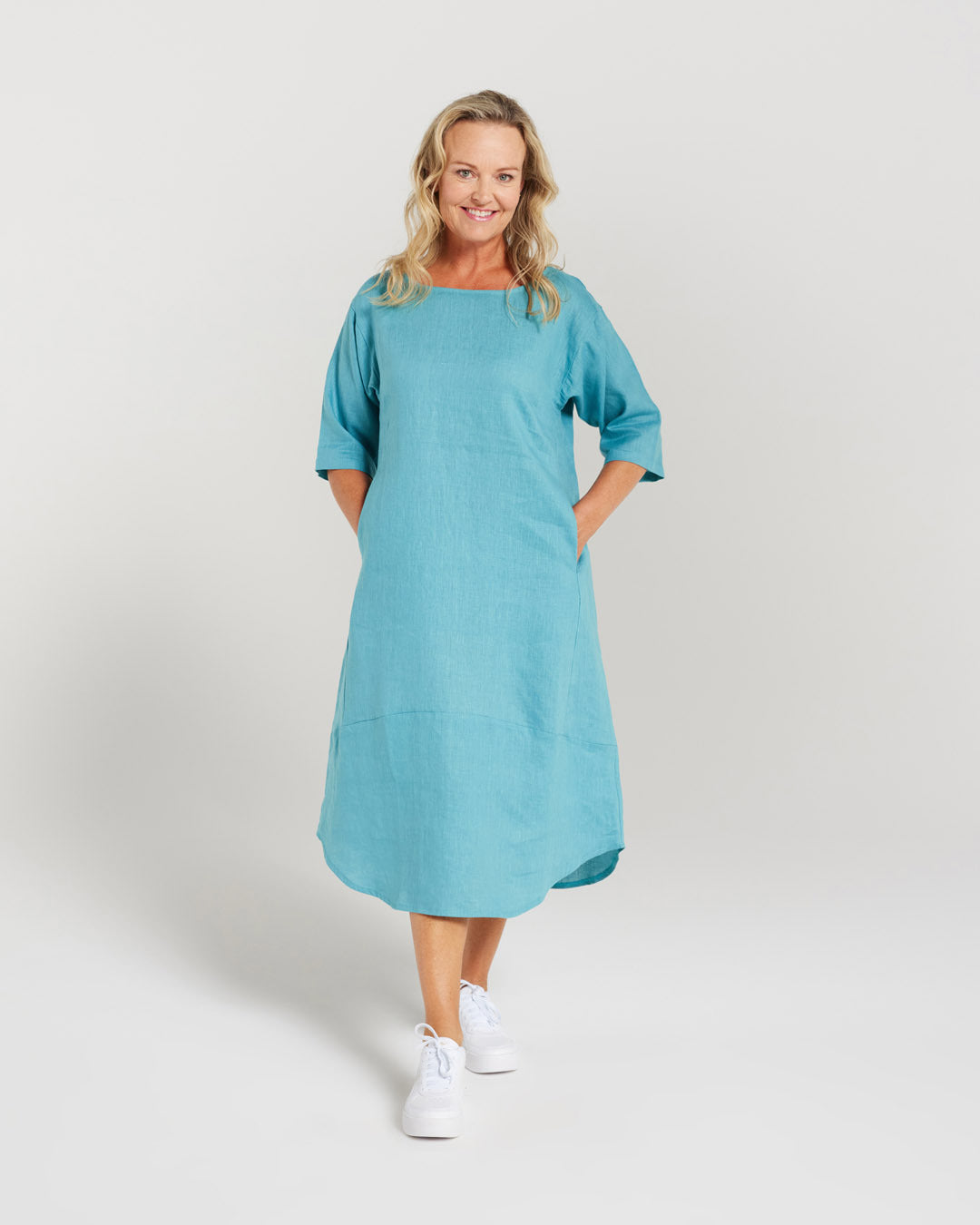 Linen tulip dress hotsell