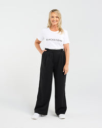 Frankie Pleat Pant (Black)