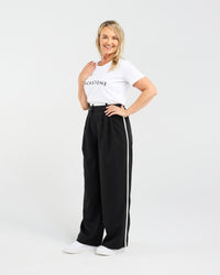 Frankie Pleat Pant (Black)