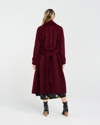 Camille Wool Coat (Cherry)