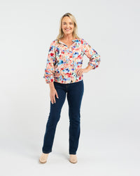 Rachel Raglan Frill Top