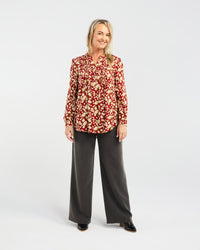 Havana Pintuck Front Blouse