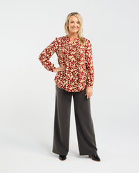 Havana Pintuck Front Blouse