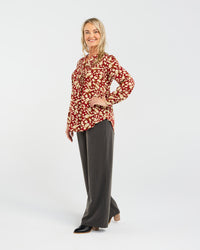 Havana Pintuck Front Blouse