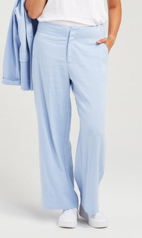 Easy Moving Linen Blend Wide Leg Pants