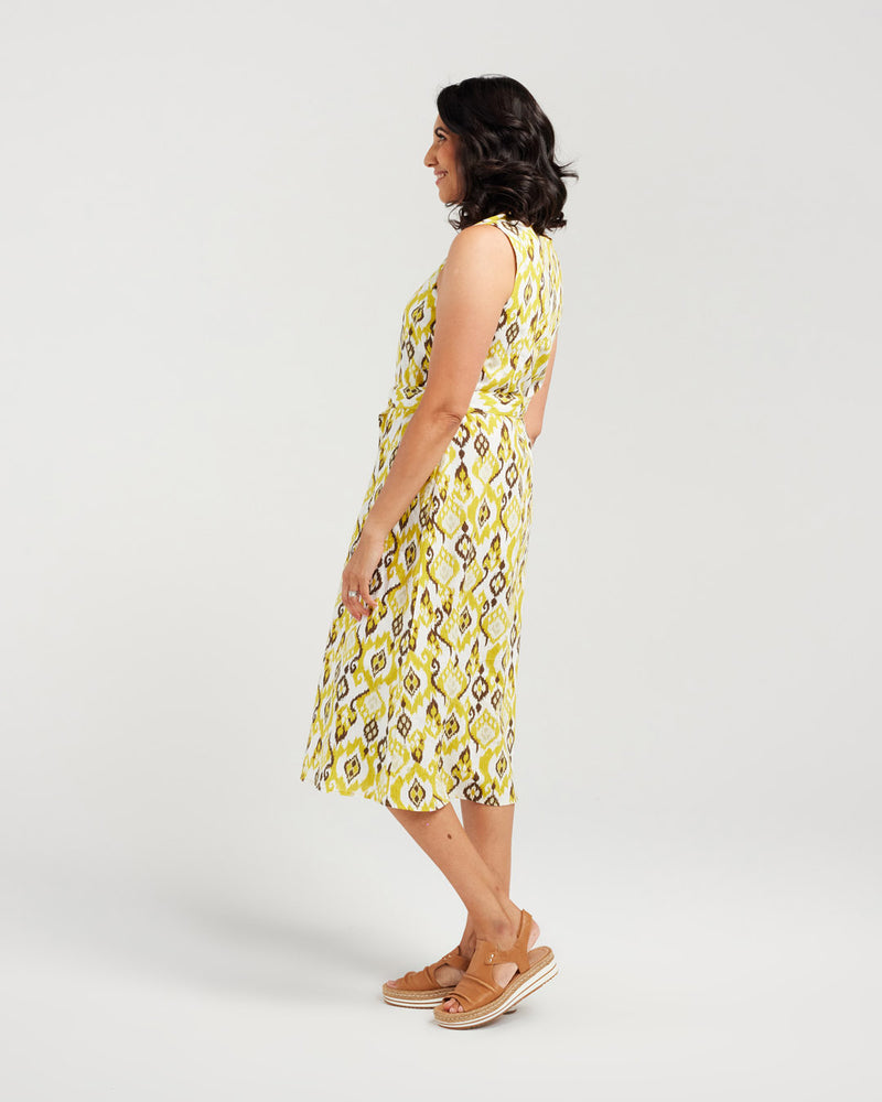 Sleeveless Ikat Dress